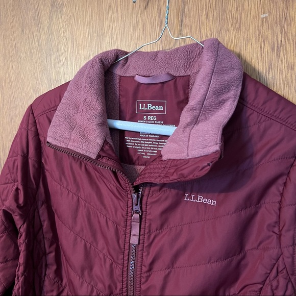 Ll Bean Fleece Lined Primaloft Jacket 